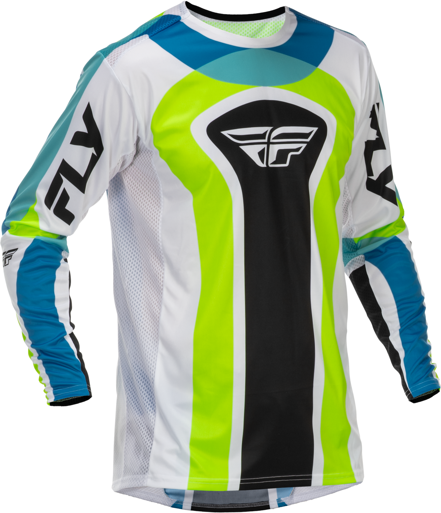 Lite Le Current Jersey White/Lime/Blue Md