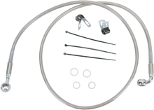 DRAG SPECIALTIES Brake Line - Front - +4" - Stainless Steel 640110-4