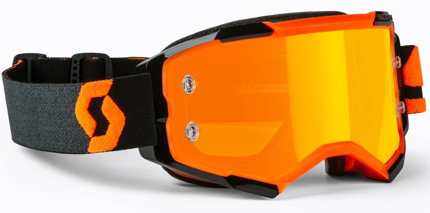 Fury Goggle Orange/Black Orange Chrome Works