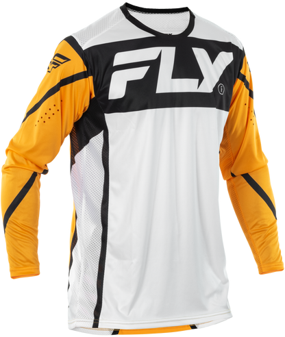 Lite Jersey White/Black/Mustard Sm