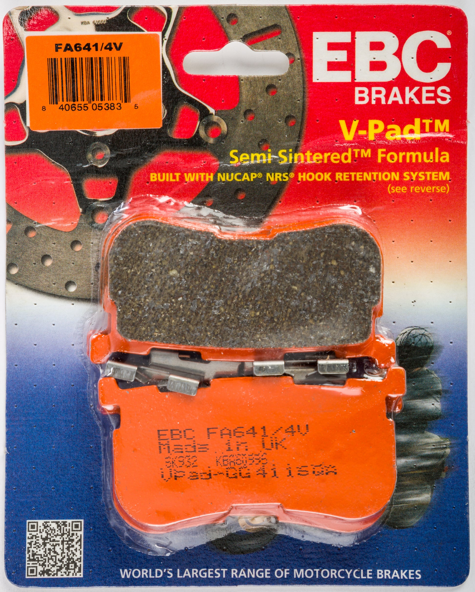 Brake Pads Fa641/4v Semi Sintered V Series