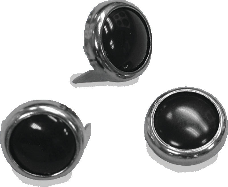 Mustang Studs 12.5mm (Bag of 10) - Black