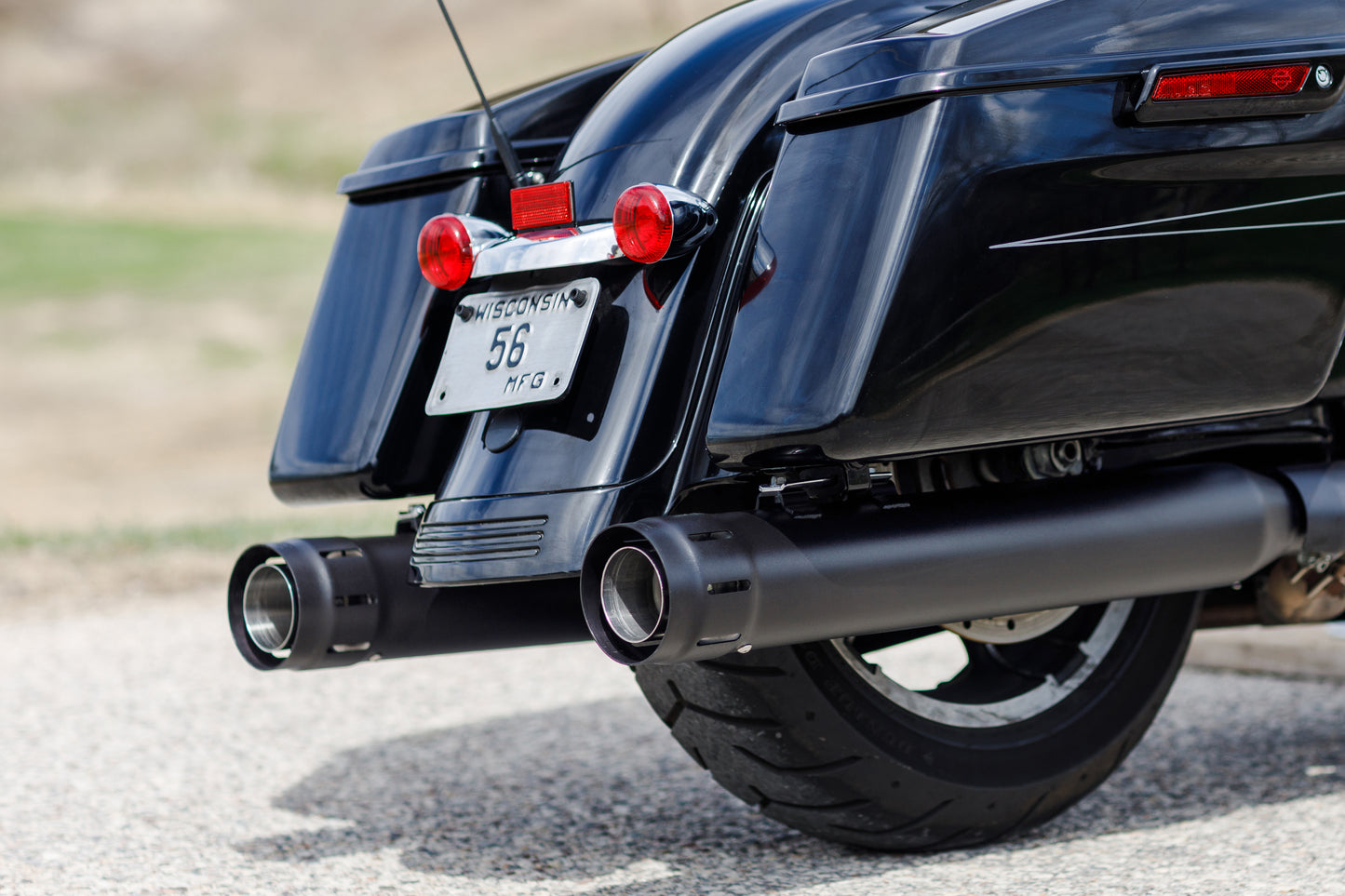 Loose Cannon Mufflers Black Touring `17 Up