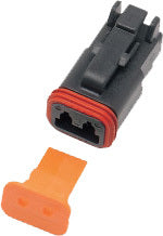 2 Wire Black Deutsch Plug & Wdglck Hd# 72112 94bk