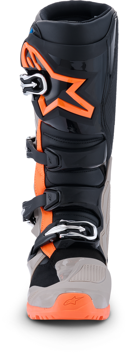 Tech 7 Enduro Blk/Warm Gry/Orange Fluo 8