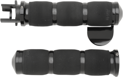 AVON GRIPS 3-Ring Air Cushioned Grips - Indian - Throttle Boss - Anodized MT-IN-AIR-90A-B