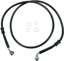 DRAG SPECIALTIES Brake Line - Front (Upper) - Black 680210BLK
