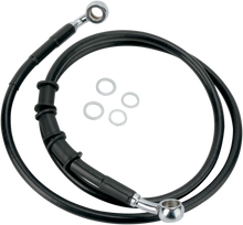 DRAG SPECIALTIES Brake Line - Front (Upper) - Black 680214BLK