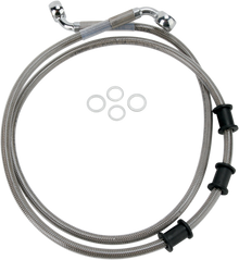DRAG SPECIALTIES Brake Line - Front - +8" - Stainless Steel 680219-8