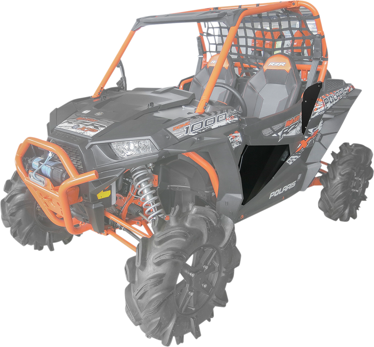 MOOSE OFFROAD Lower Door Insert - Black - Polaris 2444.7476.1