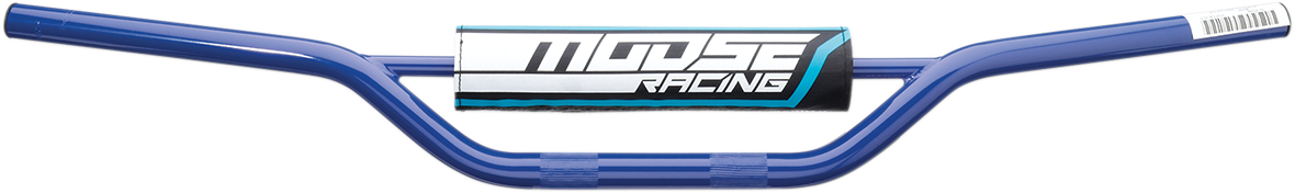 MOOSE OFFROAD Carbon Steel 7/8" Handlebar - CR High - Matte Blue H31-1038L