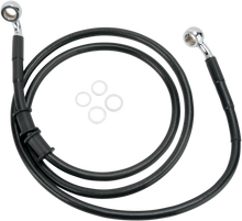 DRAG SPECIALTIES Brake Line - Front (Upper) - Black 660335BLK