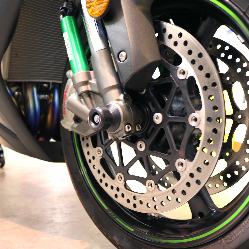Front Axle Sliders Black