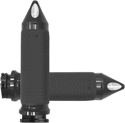 AVON GRIPS Vibration Dampening Memory Foam Grips - Medium - Spike - Black MF-63A-ANO-SPK