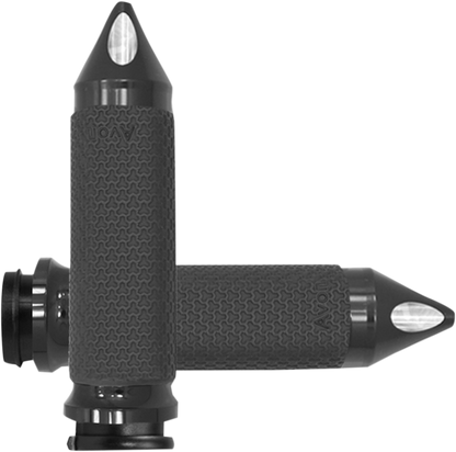 AVON GRIPS Vibration Dampening Memory Foam Grips - Medium - Spike - TBW - Black MF-63A-AN-FL-SP