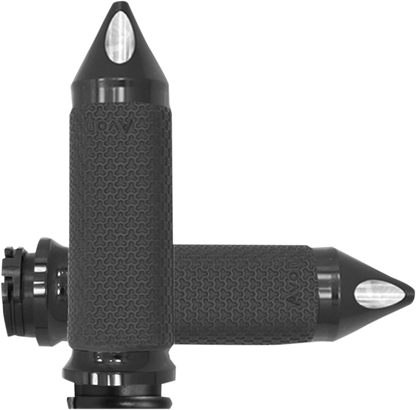 AVON GRIPS Vibration Dampening Memory Foam Grips - Large - Spike - Black MF-63B-ANO-SPK