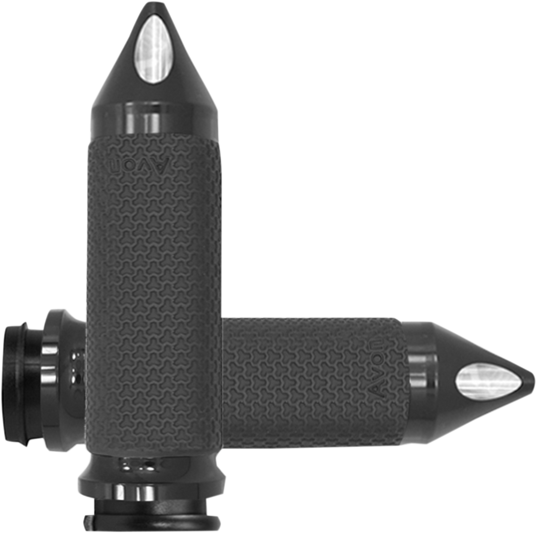 AVON GRIPS Vibration Dampening Memory Foam Grips - Large - Spike - TBW - Black MF-63B-AN-FL-SP