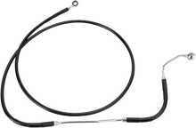 DRAG SPECIALTIES Brake Line - Front - Black - +10" ABS 691182-10BLK