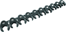 BikeMaster 10-pc 3/8in Drive Metric Flare Crow Foot Wrench Set
