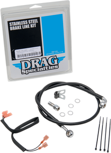 DRAG SPECIALTIES Brake Line - Rear - Black 640222-BLK