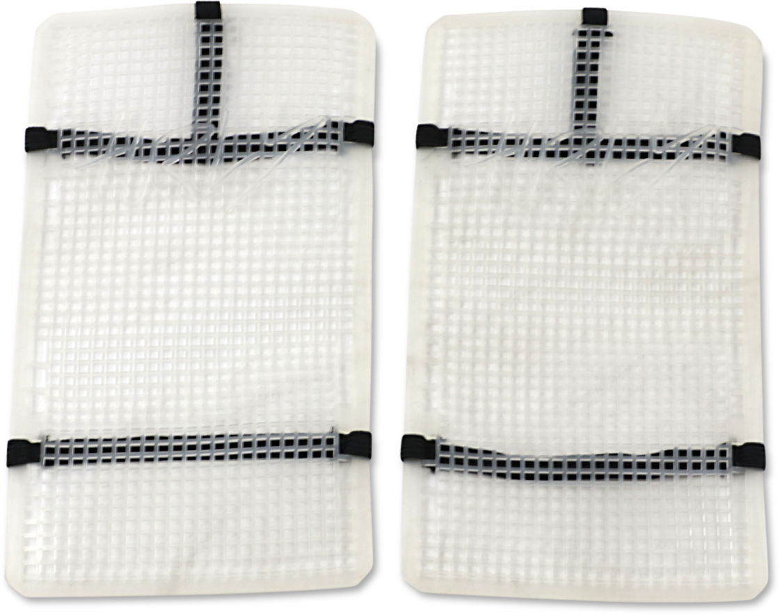 MOOSE OFFROAD Mud Radiator Cover - White - Honda HPRMUDCRF2504TM
