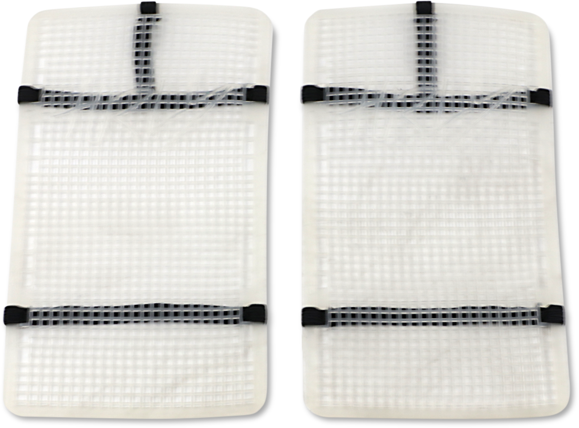 MOOSE OFFROAD Mud Radiator Cover - White - Honda HPRMUDCRF45016M