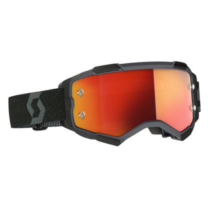 Fury Goggle Black Orange Chrome Works Lens