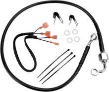 DRAG SPECIALTIES Brake Line - Rear - Black 640320-BLK
