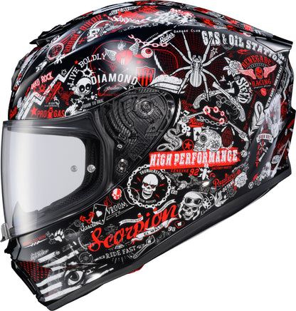 Exo R330 Full Face Helmet Shake 2 Red Xl