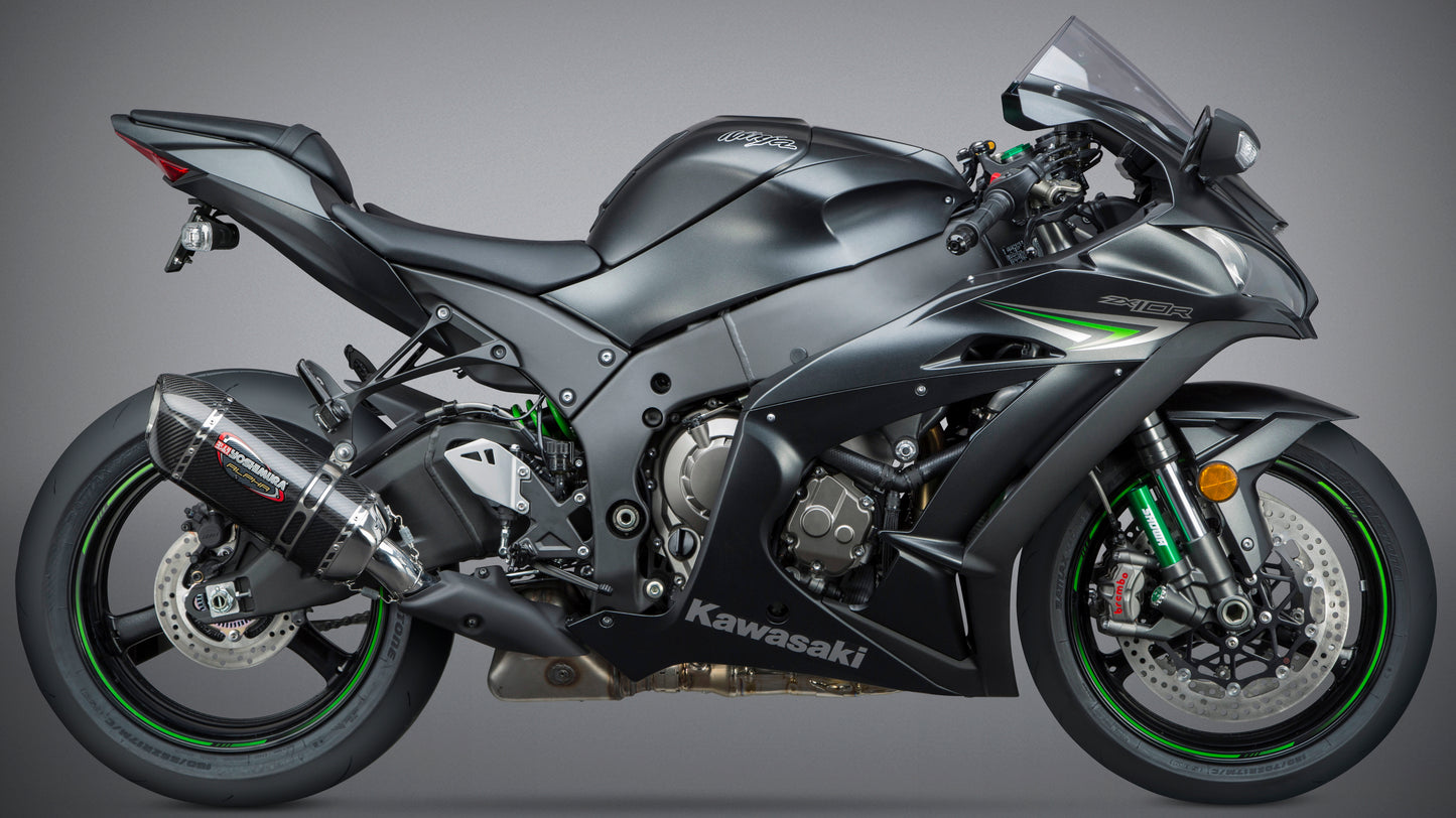 Street Alpha Slip On Exhaust Ss Cf Cf