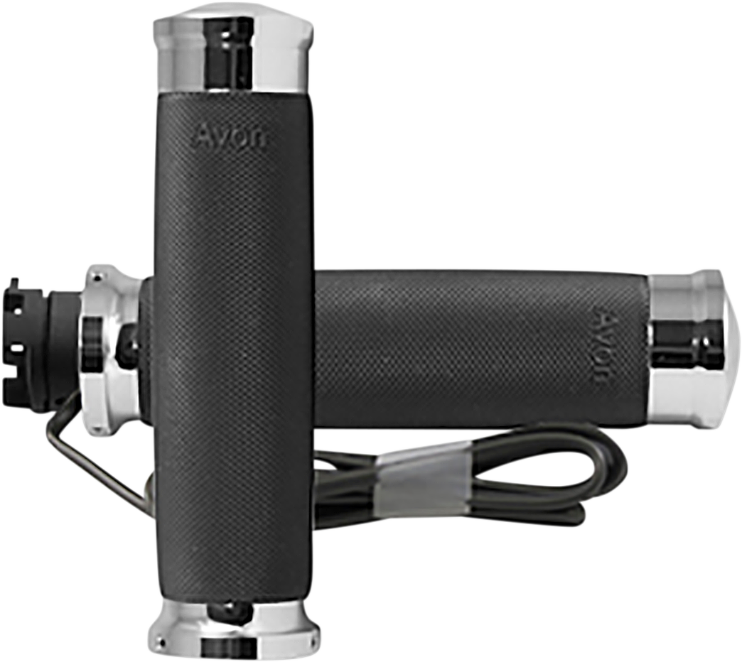 AVON GRIPS Heated Grips - Custom Contour - Indian - Chrome IN-S-CC-85-C-H