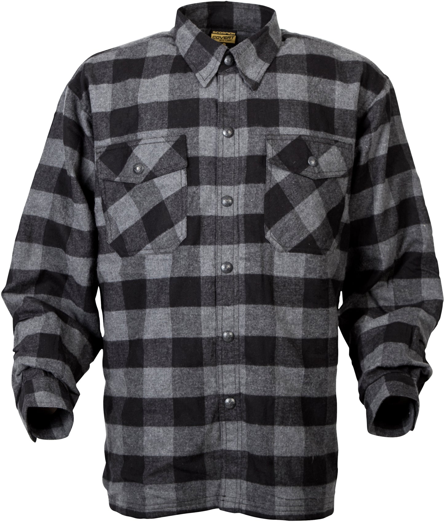 Covert Moto Flannel Black/Grey Xl