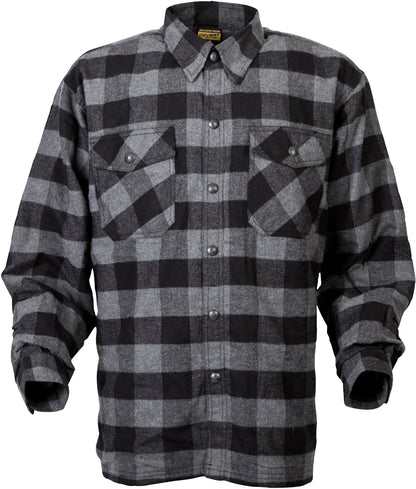 Covert Moto Flannel Black/Grey Lg