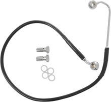 DRAG SPECIALTIES Brake Line - Front - Black - +10" - FXS '12-'13 691319-10BLK