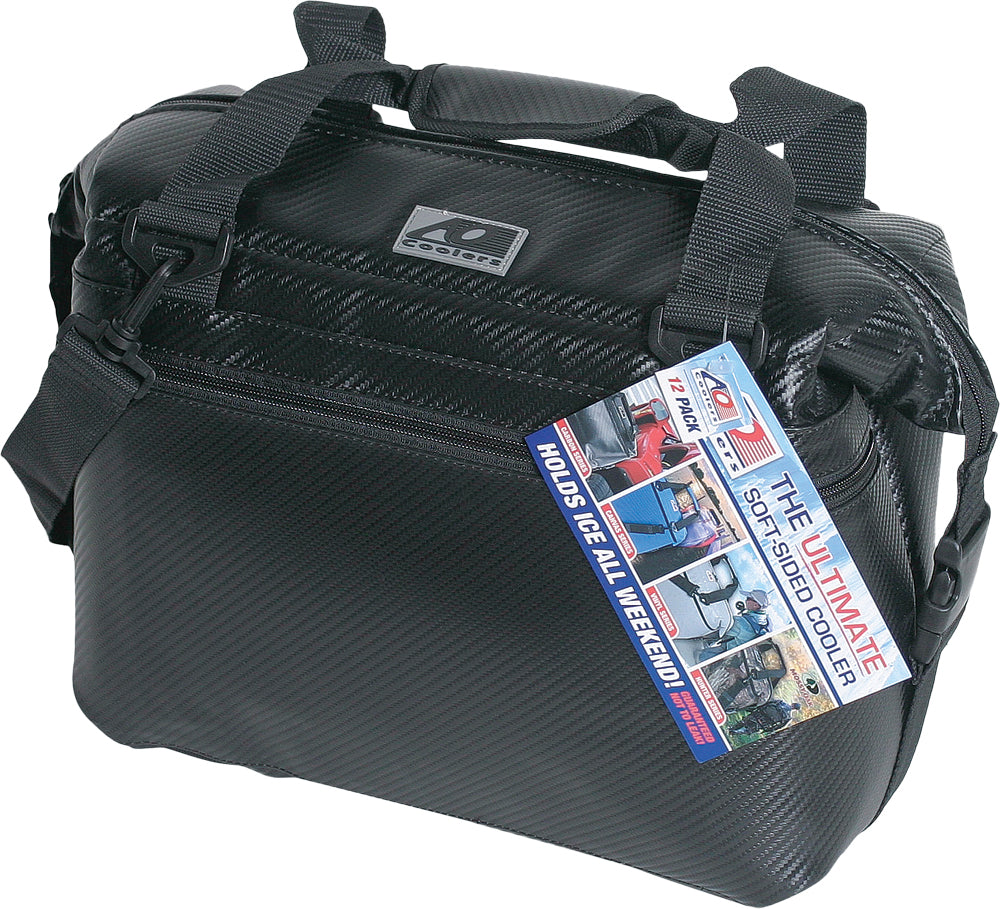 Carbon Cooler 12/Pk Black 14"X7"X12"
