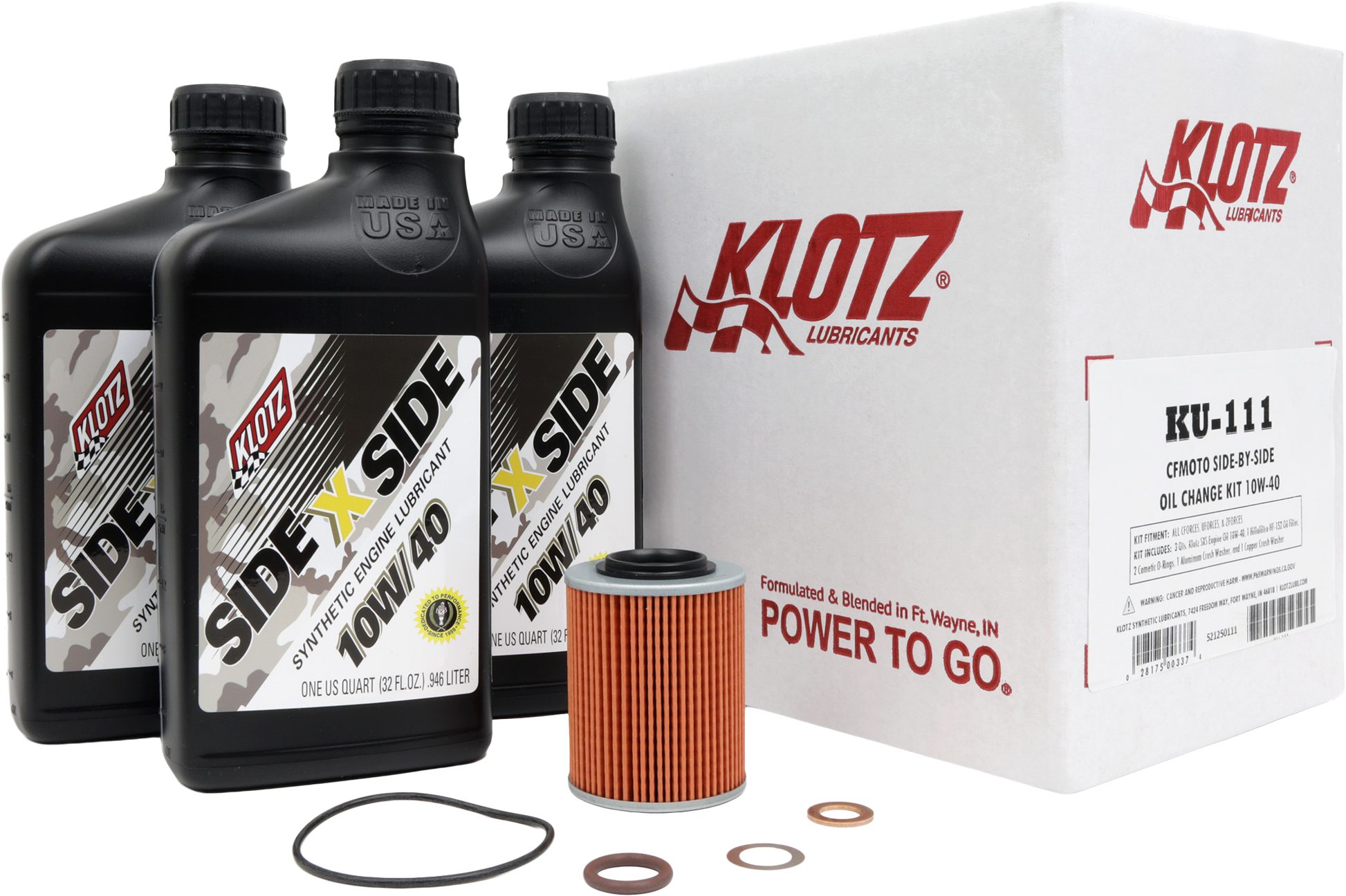 Cfmoto Sxs 3qt Synthetic Oil Change Kit