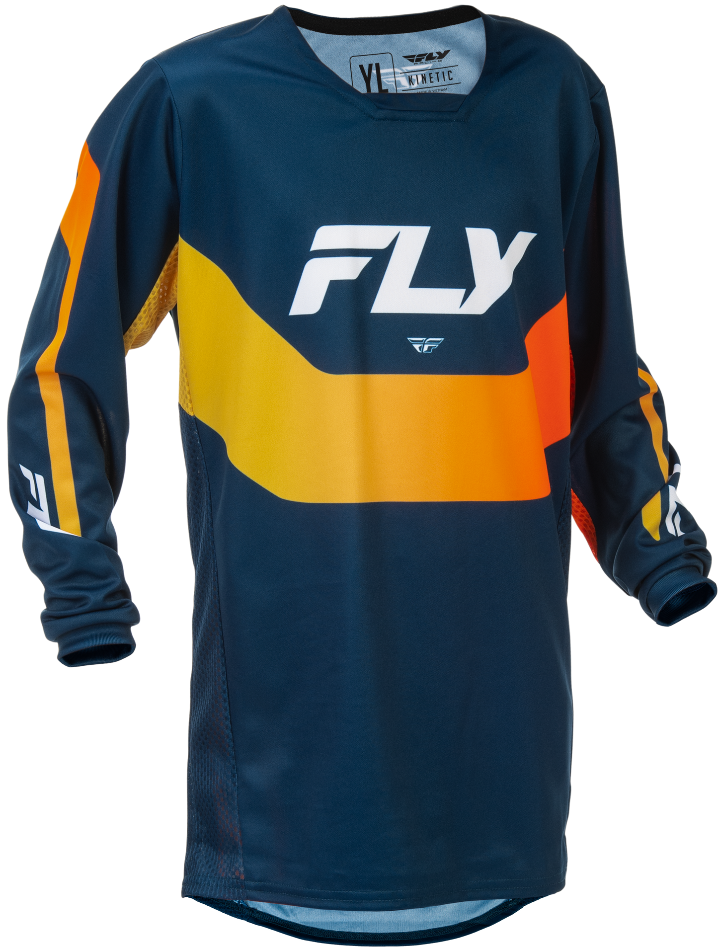 Youth Kinetic Jersey Navy/Orange Ys