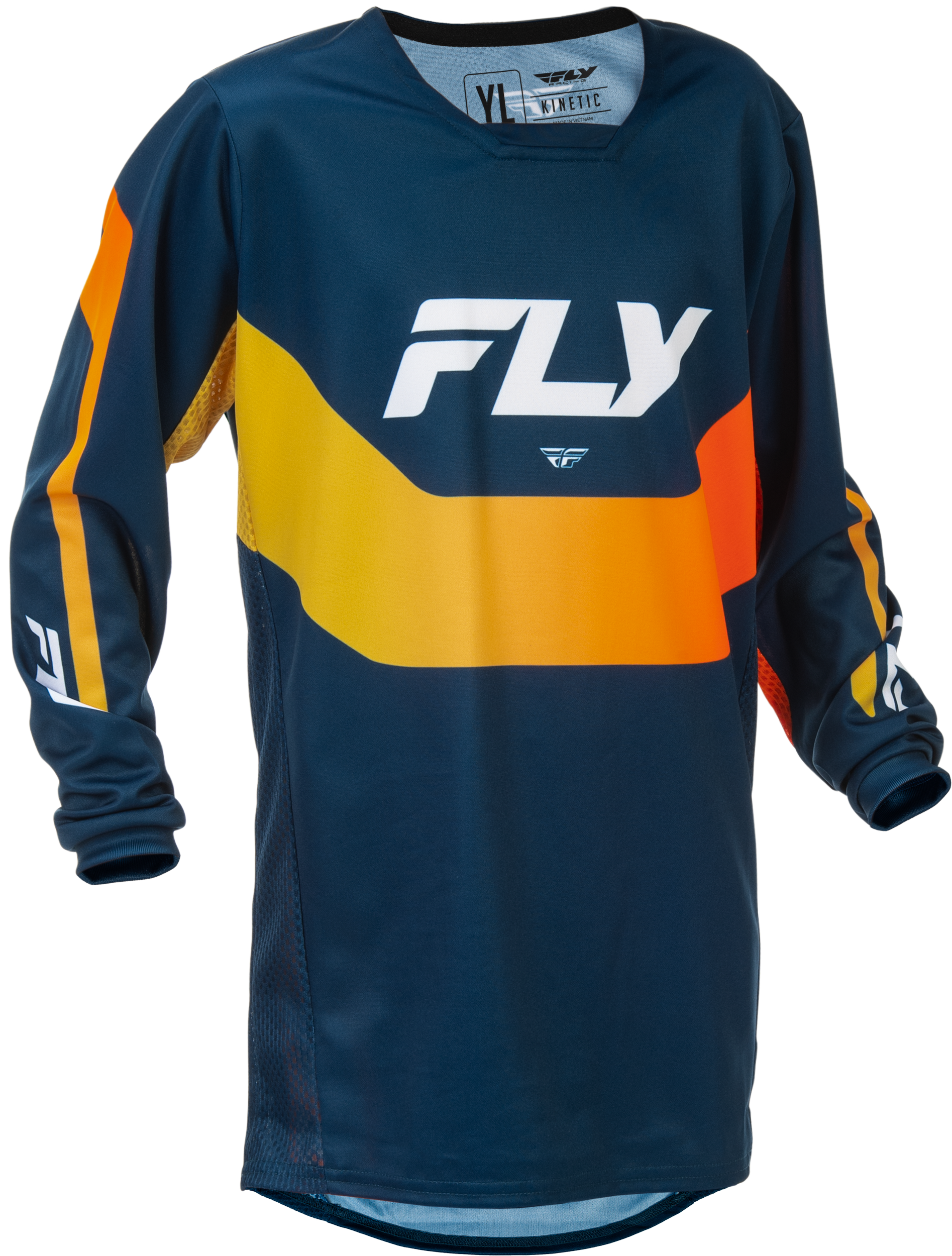 Youth Kinetic Jersey Navy/Orange Ym