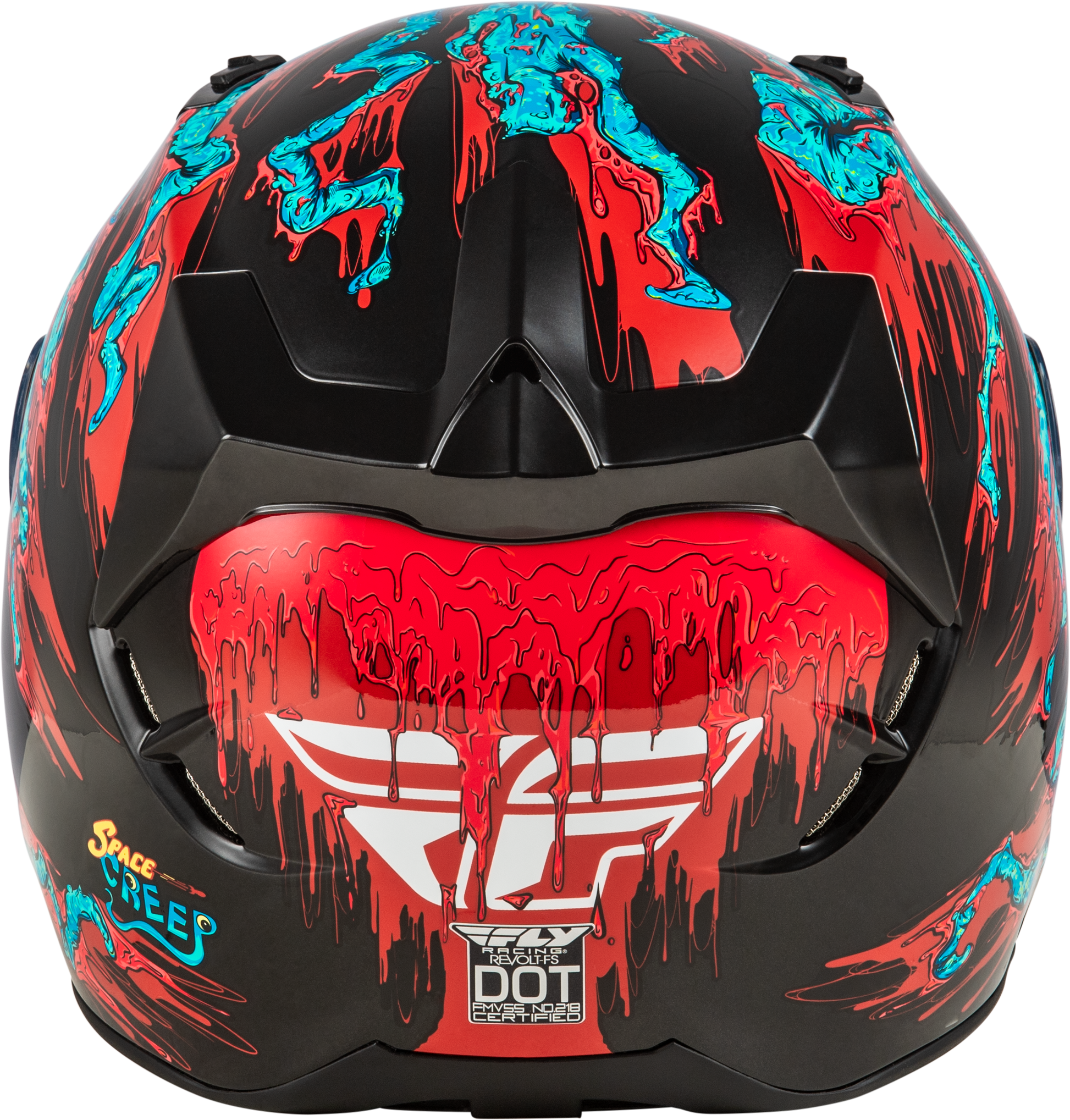 Revolt Space Creep Helmet Light Blue/Black/Red 2x