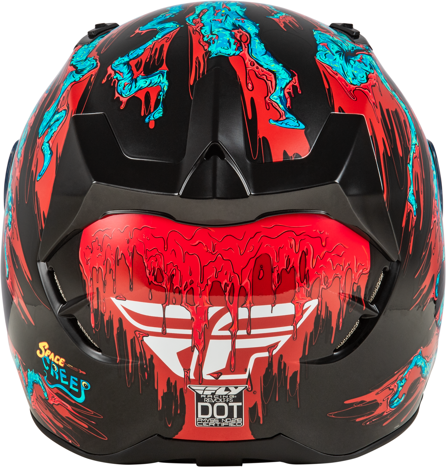 Revolt Space Creep Helmet Light Blue/Black/Red Xl