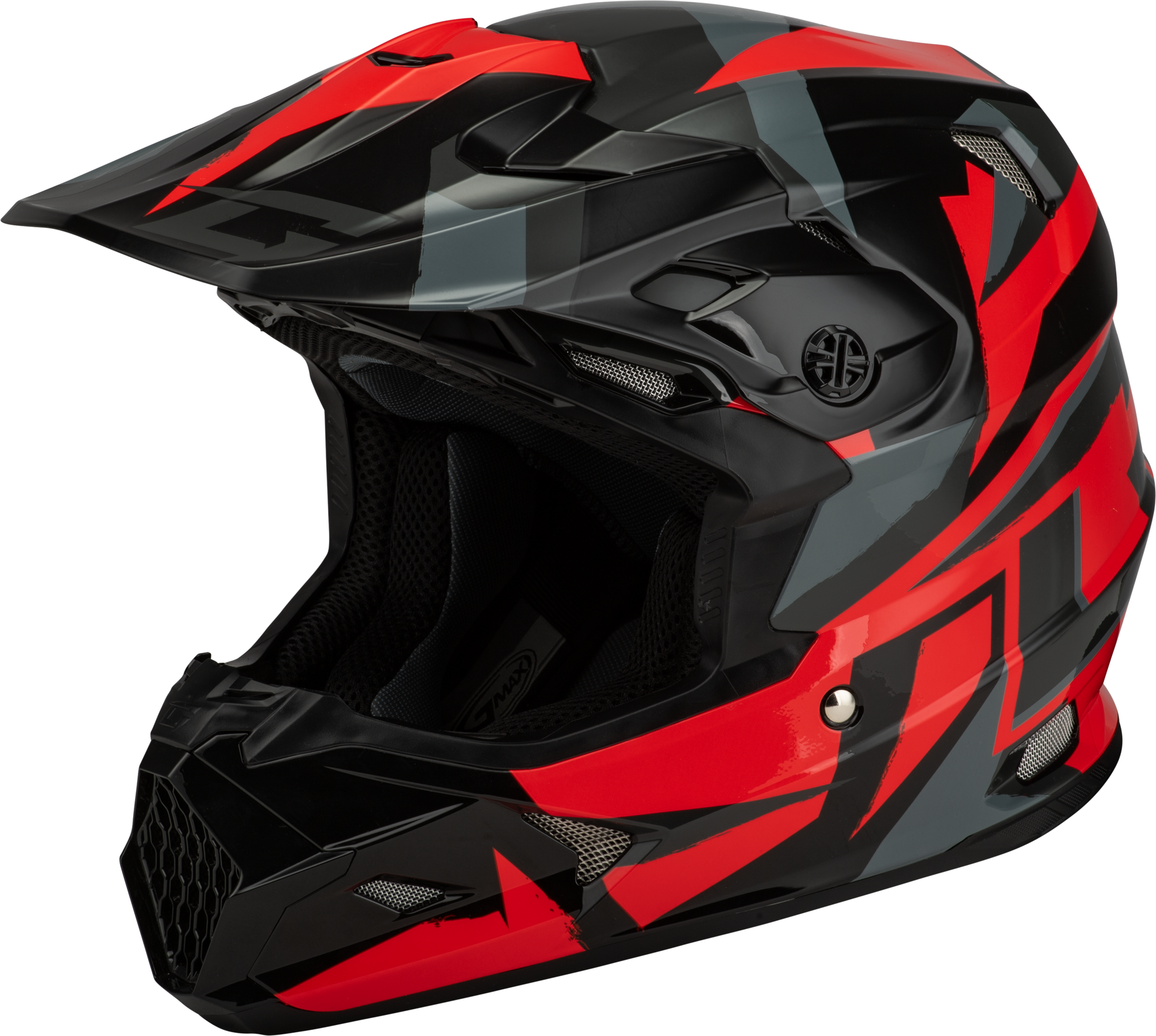 Mx 96 Splinter Helmet Black/Red Lg