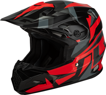 Mx 96 Splinter Helmet Black/Red Lg