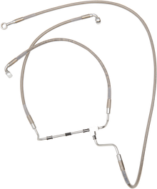 DRAG SPECIALTIES Brake Line - +2" - Stainless Steel 614085-2
