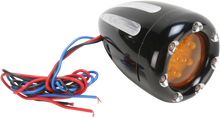 ARLEN NESS Turn Signals - LED - Deep Cut - Black/Amber - White Ring 12-765
