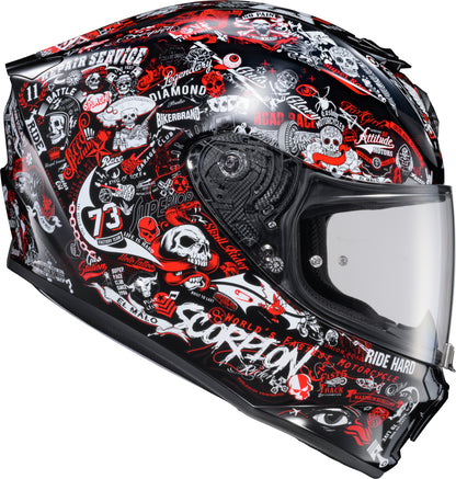 Exo R330 Full Face Helmet Shake 2 Red Lg