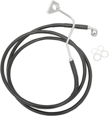DRAG SPECIALTIES Brake Line - Front (Upper) - Black 615220-BLK
