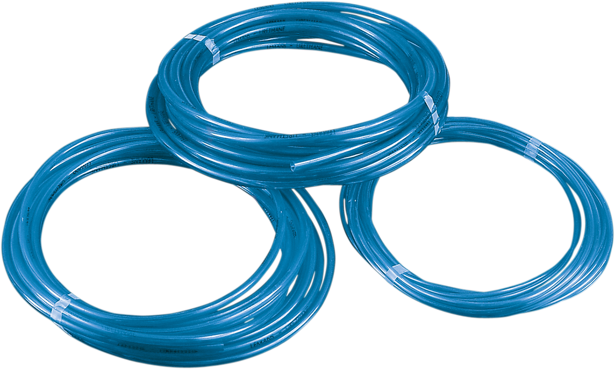 PARTS UNLIMITED Polyurethane Fuel Line - Blue - 1/16" - 25' A37329