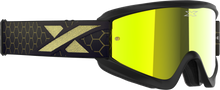 Flat Out Mirror Goggle Blk/Gld Metallic Gold Mirror
