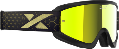 Flat Out Mirror Goggle Blk/Gld Metallic Gold Mirror
