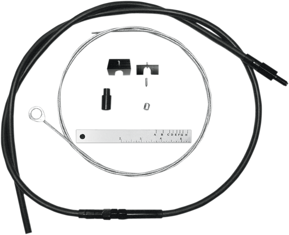 MAGNUM SHIELDING BYO™ Build Your Own™ Clutch Cable Kit - 80" - Sportster/Touring/Trike - Black Vinyl 498252